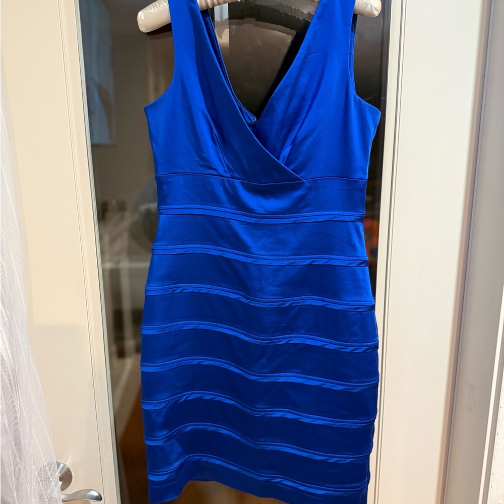 ANTONIO MELANI Royal Blue Mini Dress